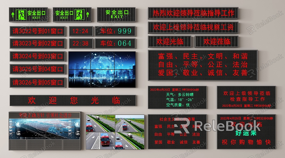 LED electronic display model