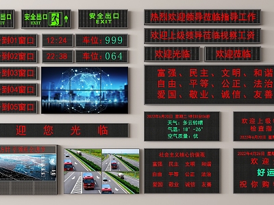 LED electronic display model