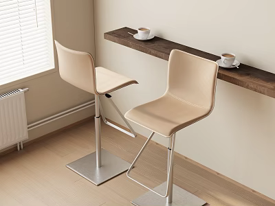 Modern Bar Chair Combination Bar Chair 3d model