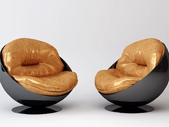 Postmodern Single Sofa Casual Sofa Lazy Sofa Fashion Sofa 3d model
