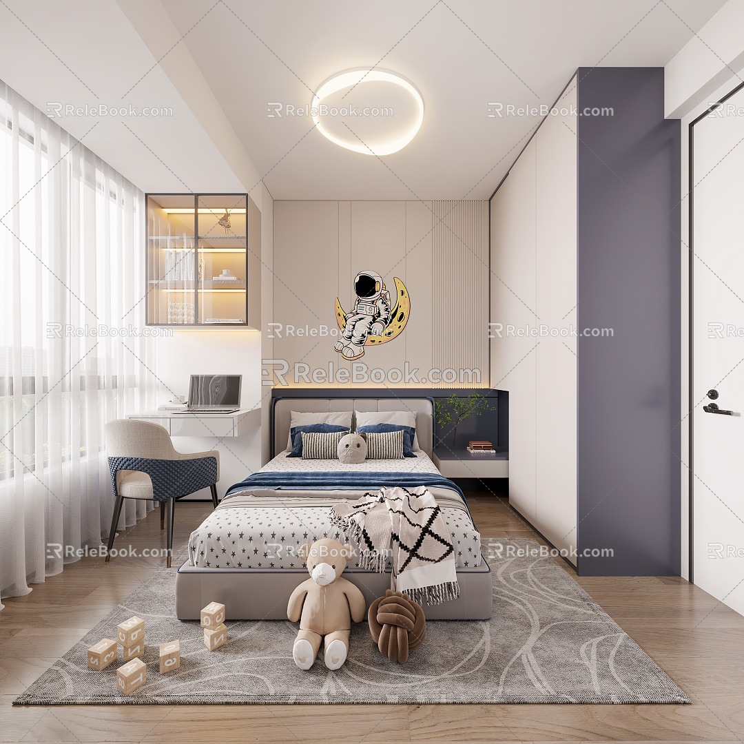 Modern Children's Room 3d model