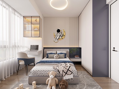 Modern Children's Room 3d model