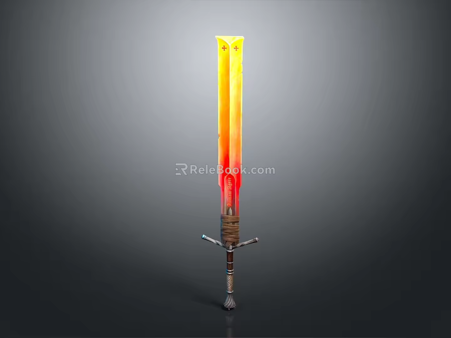 Ancient Sword Game Swordsman Magic Sword 3d model
