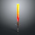 Ancient Sword Game Swordsman Magic Sword 3d model