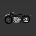 Modern motorcycle two-wheeled motorcycle off-road motorcycle road racing motorcycle 3d model