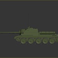 SU85 TANK MILITARY VEHICLE MECHANIZED UNIT 3d model