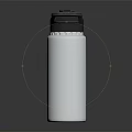 Silver Stainless Steel Water Bottle With Black Lid Handle And Sleek Design For Daily Use