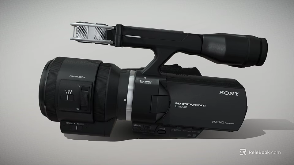 Sony Handycam Digital Video Camera With Ergonomic Grip And High Quality Lens 3d model 