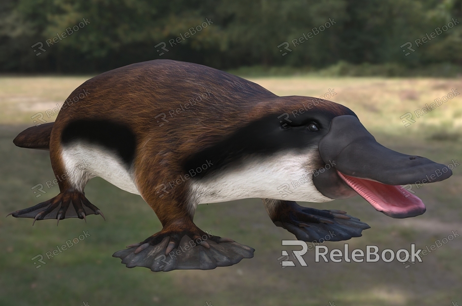 stubborn-toothed platypus talaco long-toothed platypus animal creature model