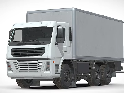 Modern Van Compartment Truck 3d model Modern Van Compartment Truck 3d model