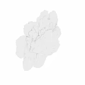 Intricate White Peony Carving With Detailed Petals For Wall Decor