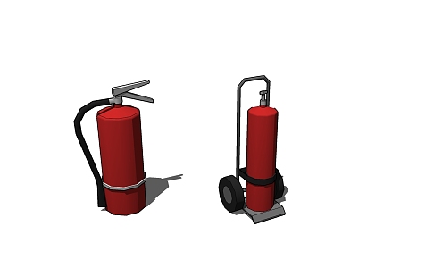 Modern fire extinguisher fire extinguisher equipment 3d model