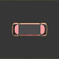 Airbnb 09 Pink And Black Computer Device With Stylish Grille Design And Modern Smart Features