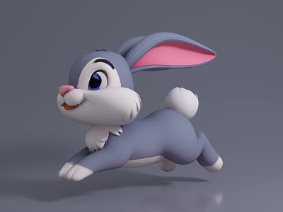 Colorful Scaled Reptile Lizard With Long Tail In Rocky Natural Habitat 3d model