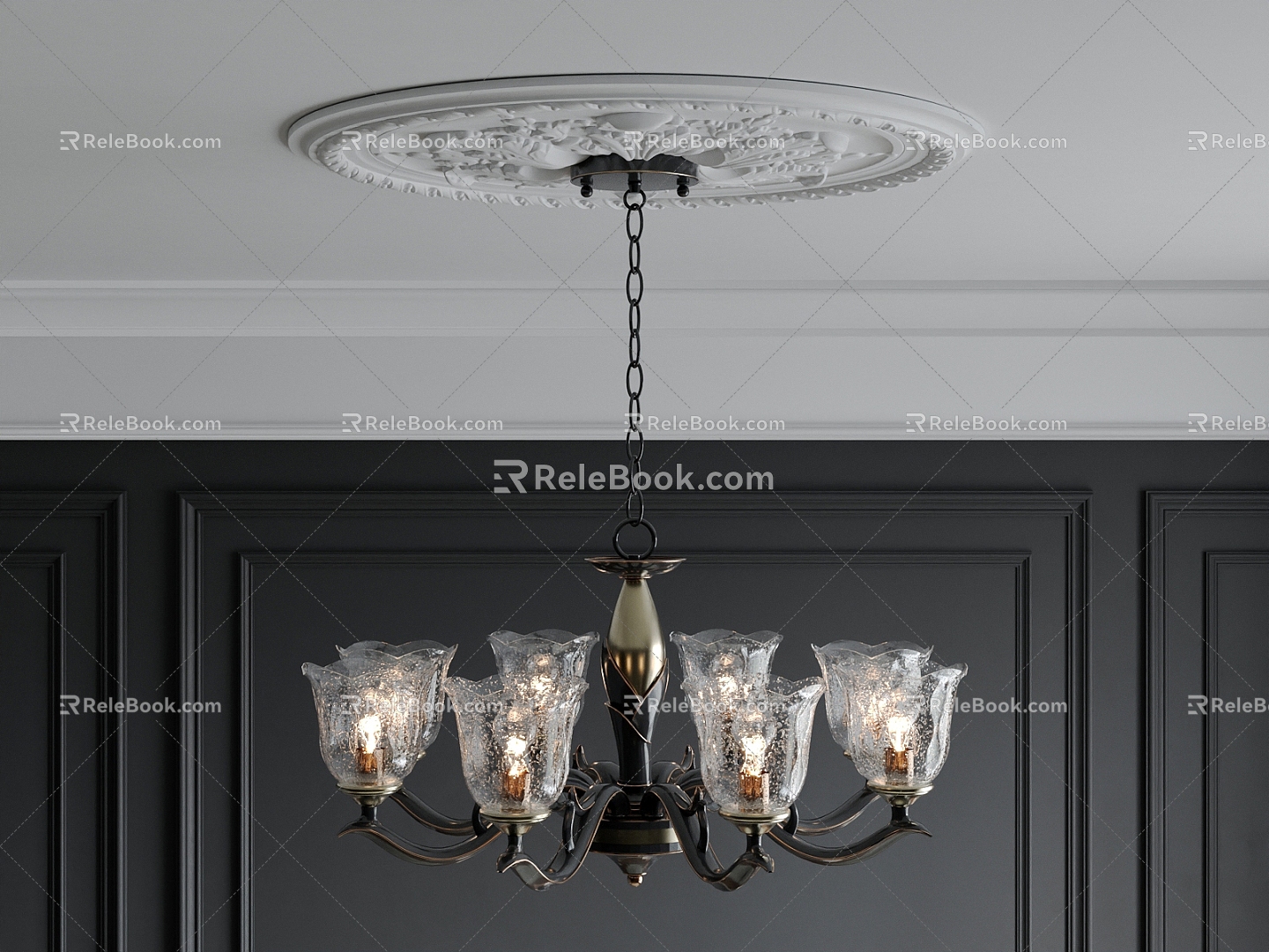 American Chandelier Crystal Chandelier Living Room Chandelier 3d model