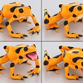 Golden Frog with Binding and Animation Panama Golden Frog Frog 3d model