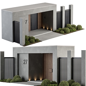 Modern Gate Villa Gate 3d model