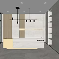Modern Front Desk 3d model