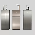 Three Modern Silver Standing Water Dispensers With Sleek Design For Home Use