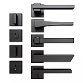 Black Door Handles With Various Modern Styles For Home Interior Design