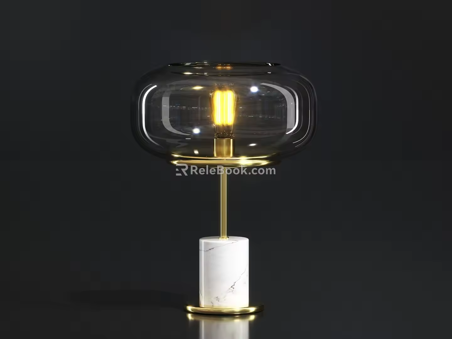 Modern Table Lamp Lighting Furnishings Bedside Lamp 3d model