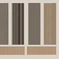 Various Stylish Wall Panels With Vertical Stripes And Wooden Textures For Interior Decoration