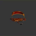 Futuristic Red And Yellow Flame Designed Flying Vehicle With Suspension Frame