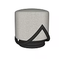 Modern Shoe Changing Stool Low Stool Round Stool 3d model