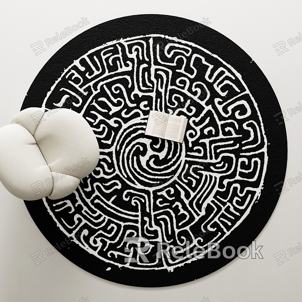 Modern Round Carpet model