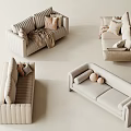 Modern sofa combination 3d model