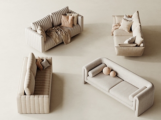 Modern sofa combination 3d model