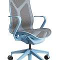 Ergonomic Mesh Office Chair With Adjustable Armrests And Comfortable Swivel Base 3d model