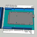 Industrial Circuit Board With Blue Terminal Blocks And Numbered Labels