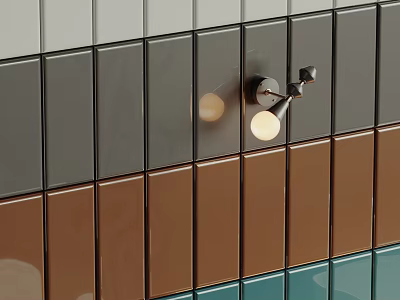 Modern wall tiles 3d model