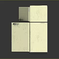 Modern Double Door Refrigerator With Open Door Showing Organized Interior Storage Shelves