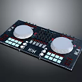 portable synthesizer mixer reverberator tuner mixer mixing equipment 3d model