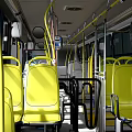 White and Red Bus Exterior with Multiple Windows Modern Body Design and Side Doors