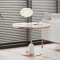 Modern side a few side a few corner a few books desk lamp 3d model