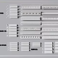 French Gypsum Line Gypsum Line Catch Line Skirting Line Corner Line 3d model