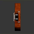 Red Wooden Ukulele With Curved Body On Shiny Black Surface For Daily Use