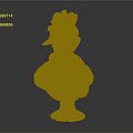 Ornamental Bronze Bust Sculpture Furniture With Feathered Hat And Decorative Collar Pedestal Base