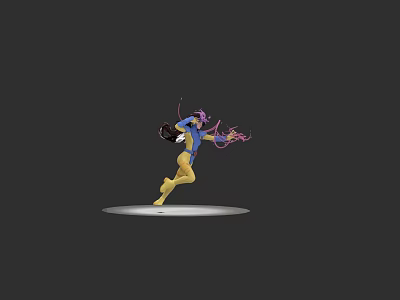 Marvel characters 90's Phoenix female female mutants 3d model Marvel characters 90's Phoenix female female mutants 3d model