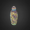 Decorative Cloisonne Vase With Intricate Patterns And Colorful Dragon Phoenix Motifs