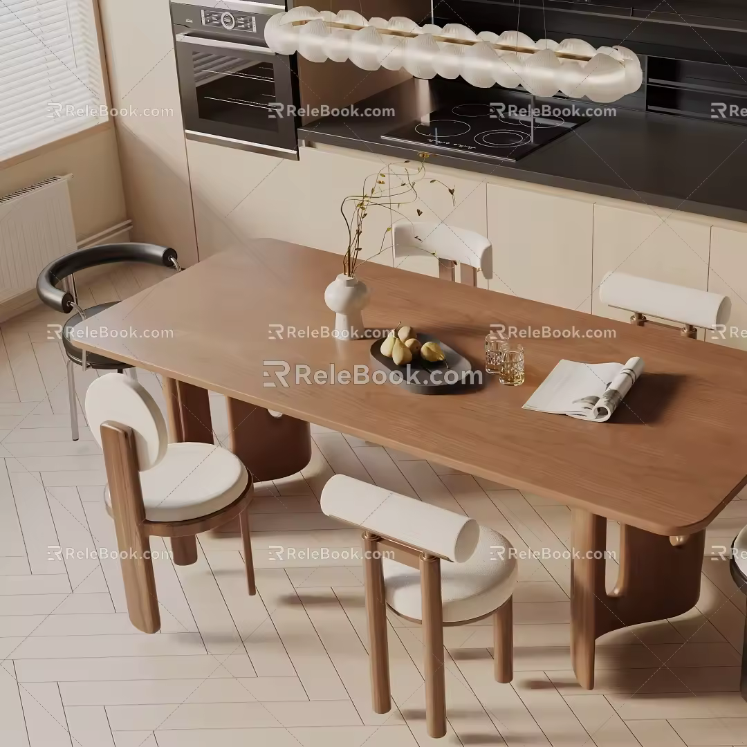 Modern table combination 3d model