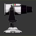 White And Black Scientific Instrument With Red Green Stripe Control Panel And Stand