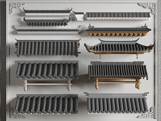 Chinese eaves 3d model