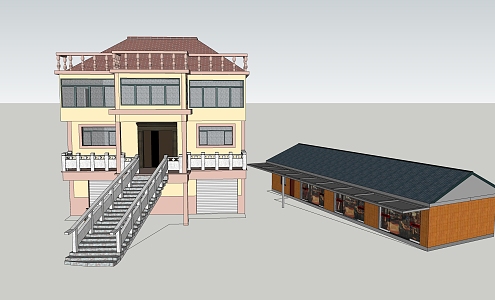 Modern Residential Housing 3d model