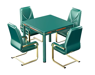 Modern Mahjong Table and Chair Mahjong Machine 3d model