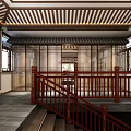 Chinese Reception Room Third Floor Reception Room 3d model