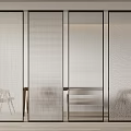 Stylish Room Dividers For Modern Interior Design With Mesh And Textured Patterns 3d model